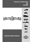 Dana Axle 212 Service Manual Xtreme Manufacturing